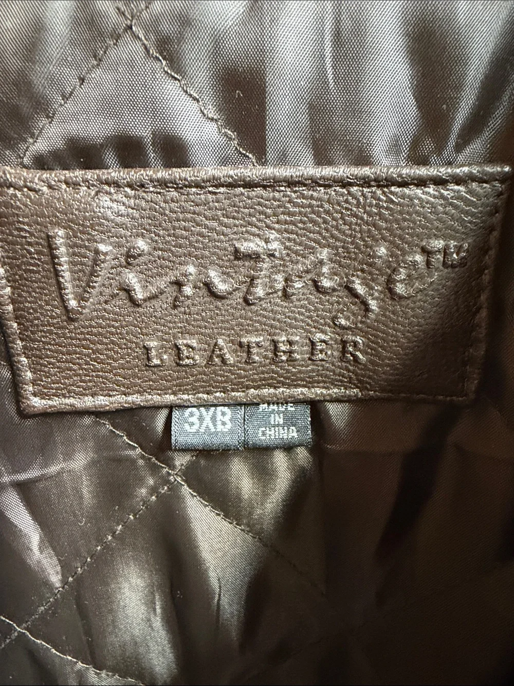 Vintage Old 100% brown Leather Mens Jacket..XXXL